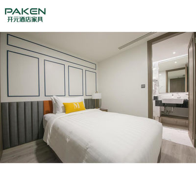 مجموعه ای از مبلمان اتاق خواب هتل ODM Natural Veneer Paken