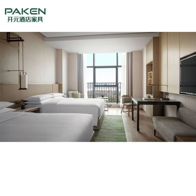 مجموعه اتاق خواب هتل Paken Melamine Solid Wood