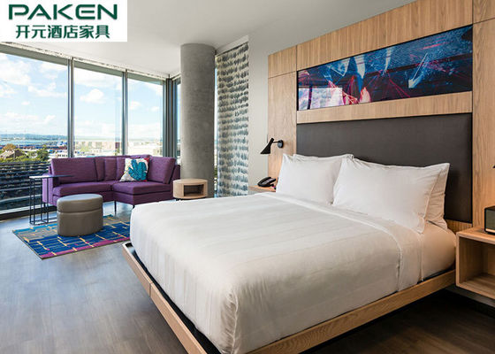 ست اتاق خواب هتل ونیر طبیعی مبلمان گشاد + تابلو ثابت ثابت تابلو بزرگ