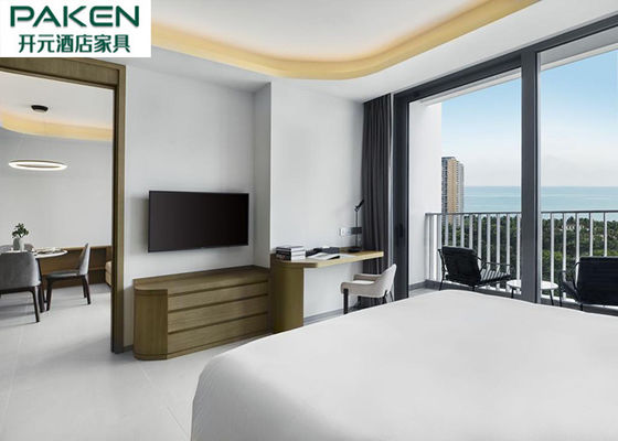 هتل آپارتمان برای اقامت طولانی مدت آپارتمان مجزا پانل های روکش بلوط اتاق خواب+اتاق نشیمن