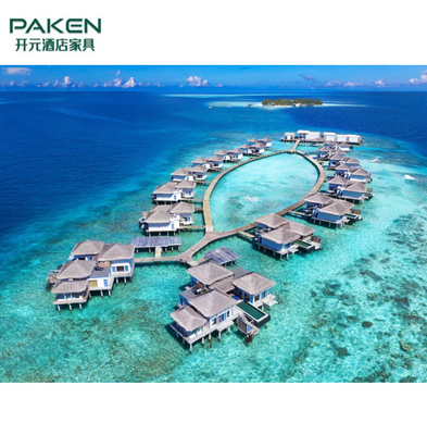 مجموعه مبلمان اتاق خواب هتل MDF Beach Villa Resorts ISO14001 ساخت مالدیو